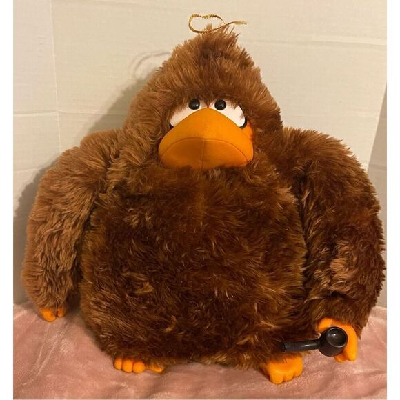Vintage ‘81 Large 18” Worry Bird with smoke pipe Plush Angry Birds Stuffed anima - Picture 6 of 14